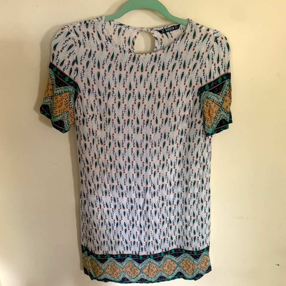 Patterned Beach Cover Up sz. M